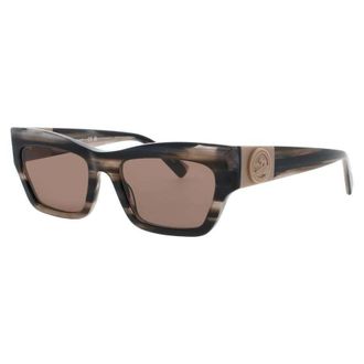Longchamp Ladies Grey Rectangular Sunglasses LO763S008