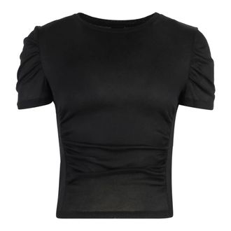 Pinko T-Shirts, female, Black, XS, Martello cotton T-shirt