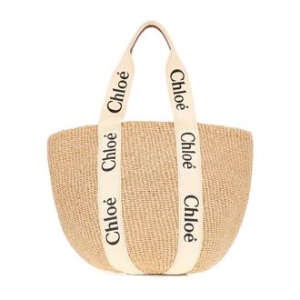Chlo&eacute; Tote Bags, female, Beige, Size: ONE SIZE Black Trifold Handbags for Women