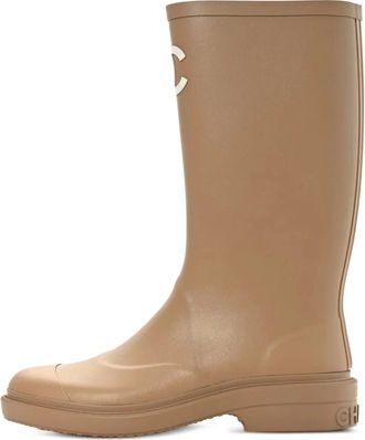Chanel Stivali da pioggia con logo - Toni neutri