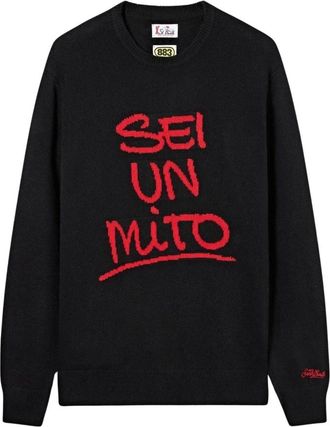 MC2 Saint Barth Heron Sweater - Knitwear - Hombre - Negro - 2XL