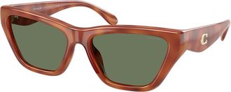 Coach HC8449U CDP33 577482 Womens Sunglasses Tortoiseshell Size 56