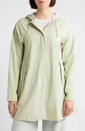 Rains Waterproof A-Line Rain Jacket in Daze at Nordstrom, Size X-Small