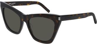 Saint Laurent SL 214 KATE 006 Womens Sunglasses Tortoiseshell Size 55 - Free RX Lenses - Free RX Lenses