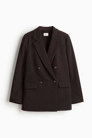 H&M Zweireihiger Blazer - Brown