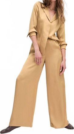 Favorite Daughter Lily Button Down Top In Palomino Gold