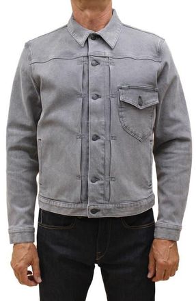 HIROSHI KATO Mens Stretch Denim Jacket in Gray at Nordstrom, Size X-Large