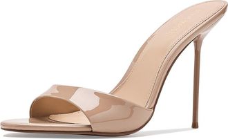 Steve Madden Davina Womens Sandals Tan Patent : 8.5 M, Synthetic