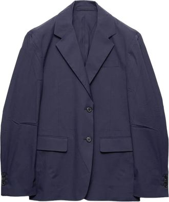 Prada Blazer in popeline - F0008 BLUE