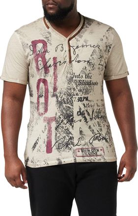 Key Largo Mens MT RIOT T-Shirt, Sand, XL