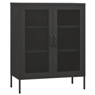 vidaXL Gabinete De Almacenamiento De Acero De Antracita 80x35x101.5 Cm - 284882