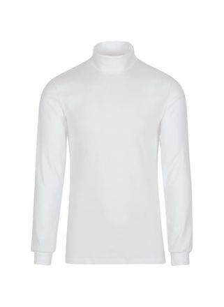 Trigema Rollkragenshirt TRIGEMA TRIGEMA Langarm Ski- und Sport-Rollkragenpullover, Damen, Gr. XXL, weiss (wei&szlig;), 100% Baumwolle (Bio-Baumwolle kbA), Basic, Sh