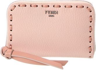 Fendi Fendi Peekaboo Mini Leather Coin Purse