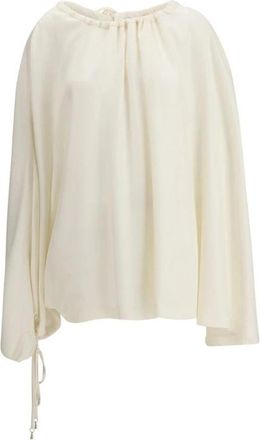 Gabriela Hearst Rose Gold Spiral Drop Top - Dames - Blouses - Beige - XS - Wol - Overhemden