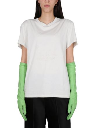 Maison Margiela T Shirt With Logo Embroidery