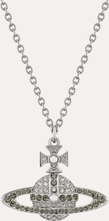 Vivienne Westwood Man. Kika Pendant Necklace Platinum-white-black-diamond-labrador-crystal Platinum-white-black-diamond-labrador-crystal Men