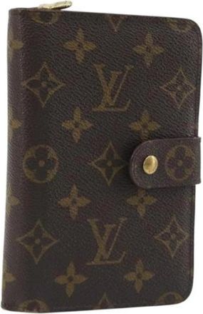 Louis Vuitton Pre-owned Monogram Canvas Wallet - Dames - Vintage Accessoires - Bruin - ONE Size - Vintage