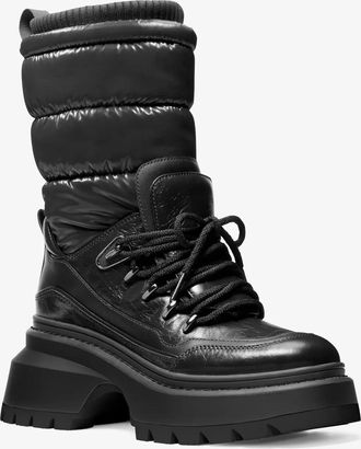 Michael Kors Shiloh Mixed-Media Boot