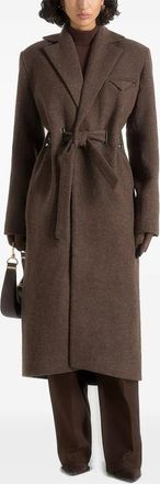 Mani&egrave;re De Voir Cappotto Jena con cintura - Marrone