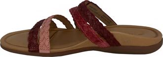 Aetrex Womens Brielle Slide Sandal In Red