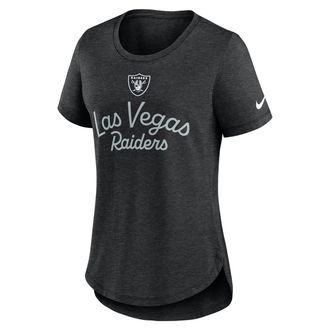 Nike Las Vegas Raiders Script Nike Womens NFL T-Shirt in Black | NKMV00H8D-EVH