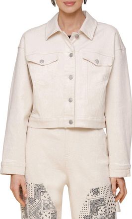 Avec Les Filles Heart Inset Trucker Jacket