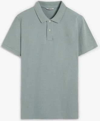 Scalpers Polo basic blu con teschio