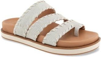 Gentle Souls Niles Whip Platform Slide Sandal in Snow Leather at Nordstrom, Size 6.5