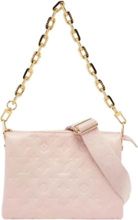 Louis Vuitton Tweedehands leren Louis Vuitton tassen - Dames - Vintage Schoudertas - Roze - ONE Size - Vintage