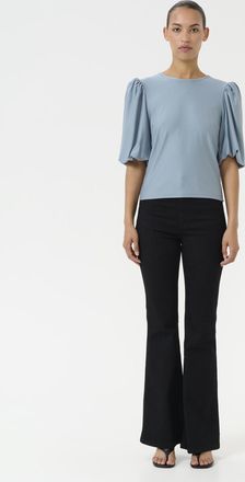 Gestuz Blouse met korte mouwen Slim fit light blue