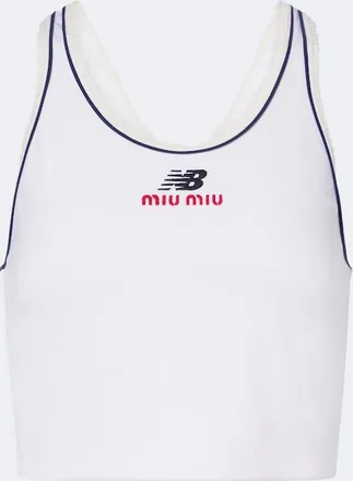 Miu Miu x New Balance jersey crop top