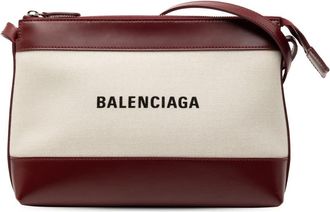 Balenciaga Pre-owned Balenciaga Canvas Logo Crossbody Ladies ISF87HDB3D8FUZQ6