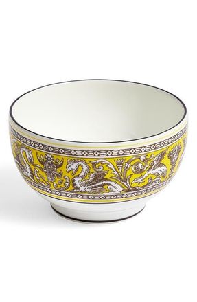 Wedgwood Florentine Bone China Rice Bowl in Citron at Nordstrom