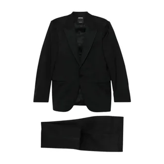 Ermenegildo Zegna Multiseason Wool Evening Suit - male - Zegna - Single Breasted Suits - Black - 3XL - Suits