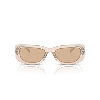 Prada 0pr 14ys Translucent Acetate Rectangular Sunglasses
