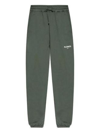 AllSaints Halcyon logo-print track pants - men - Organic Cotton - M - Green
