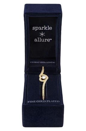 Danecraft Heart Cubic Zirconia Bangle in Gold at Nordstrom Rack