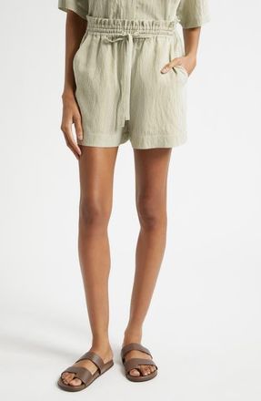 Derek Lam Belen Stripe Drawstring Shorts in Fatigue Stripe at Nordstrom, Size X-Small