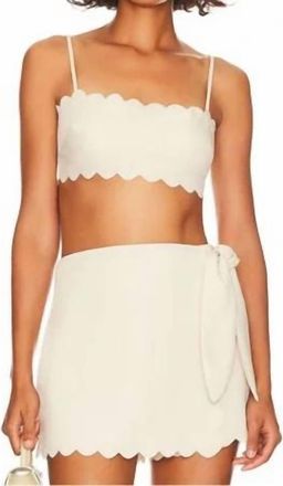 Tularosa Nora 2-Piece Set Crop Top & Skort In Frosted Almond
