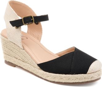 Journee Collection Women & apos;s Ashlyn Medium and Wide Width Espadrille Wedge Sandals