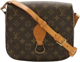 Louis Vuitton Pre-owned Cross Body Bags, female, Brown, Size: ONE SIZE Pre-owned Saint Cloud Monogram Shoulder Bag