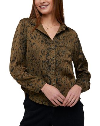 Bella Dahl Rounded Hem Button Down Shirt