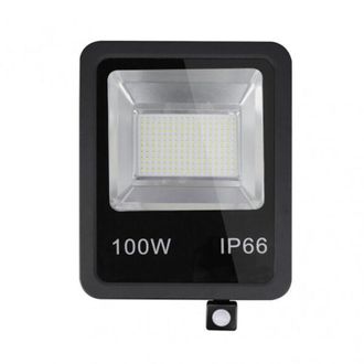Fabrilamp Fabrilamp - Proyector C/sensor Olivino 100w 6500k Negro 9000l M Led Sm Ip66 39,5x28,5x7 Cm