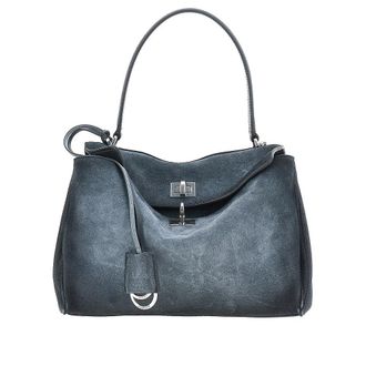 Balenciaga Waxed suede leather small Rodeo bag Woman One Size
