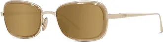 Loewe Ladies Black Geometric Sunglasses LW40159U 32G