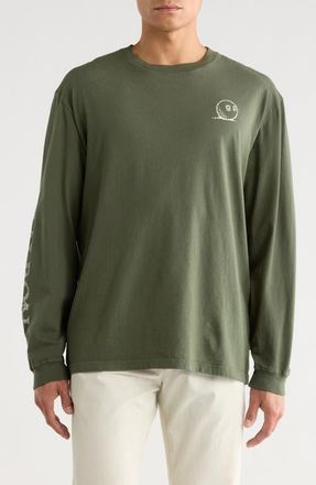 Malbon Golf Gorse Foraging Cotton Graphic T-Shirt in Cavern at Nordstrom, Size Medium