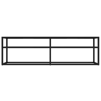 Berkfield Home TV Cabinet Black 140x40x40.5 cm Tempered Glass