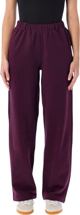 PANGAIA Seasonal MW Burgundy Straight-Leg Sweatpants