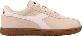 Diadora Retro Beige Leren Sneaker - Heren - Sneakers - Beige - 42 EU - Leer - Schoenen