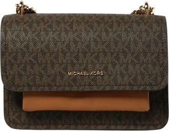 Michael Kors Claire Crossbody Bag - Dames - Schoudertassen - Bruin - ONE Size - Polyester - Tassen